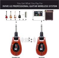 Thumbnail for Xvive U2 Guitar Wireless System Guitar Wireless for Guitar Bass Violin Keyboard