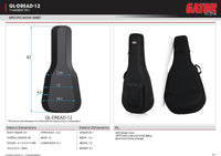 Thumbnail for Gator Cases GL-APX Lightweight Polyfoam Guitar Case for Yamaha APX-Style Guitars