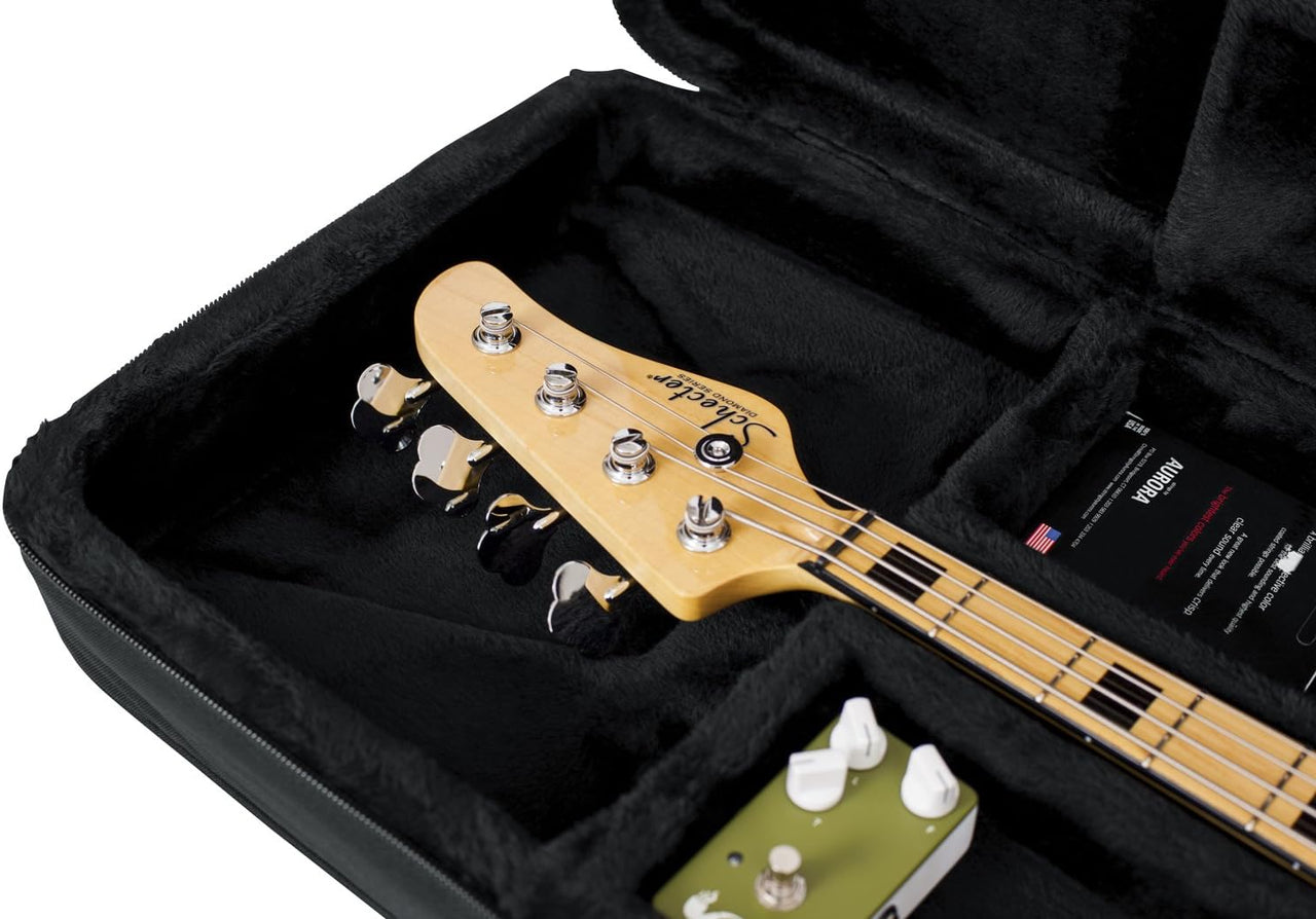 Gator Cases GL-BASS Lightweight Polyfoam Guitar Case for Electric Bass Guitars