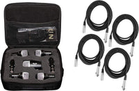 Thumbnail for Cad Audio Stage7 Premium 7-Piece Drum Instrument Mic Pack Vinyl Carrying Case + 7 Microphones Cables 20 Feet