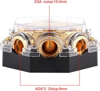 Thumbnail for 2 Absolute PD-150G 0-2-4 Gauge 1 in 5 Ways Out Power Splitter Distribution Block