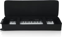 Thumbnail for Gator Cases GK-76 Lightweight Keyboard Case with Pull Handle and Wheels; Fits 76-Note Keyboards