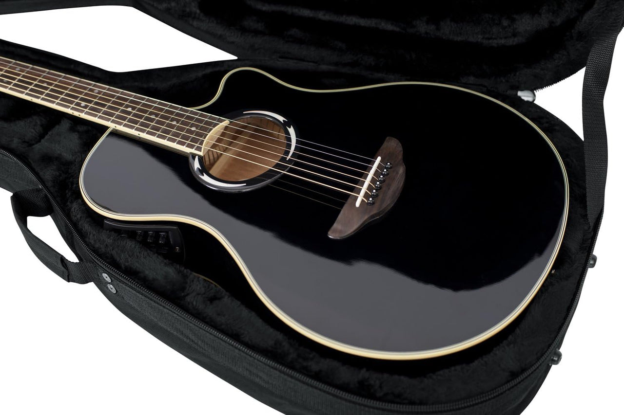Gator Cases GL-DREAD-12 Lightweight Polyfoam Guitar Case For Dreadnaught Style Acoustic Guitars
