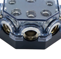 Thumbnail for Absolute PD-150C 0-2-4 Gauge 1 in 5 Ways Out Power Splitter Distribution Block