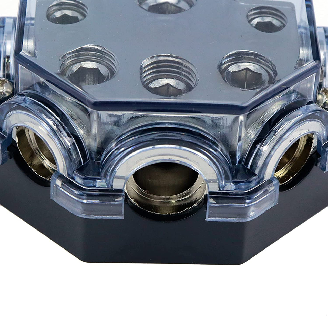 2 Absolute PD-150C 0-2-4 Gauge 1 in 5 Ways Out Power Splitter Distribution Block