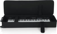 Thumbnail for Gator Cases GK-76 Lightweight Keyboard Case with Pull Handle and Wheels; Fits 76-Note Keyboards