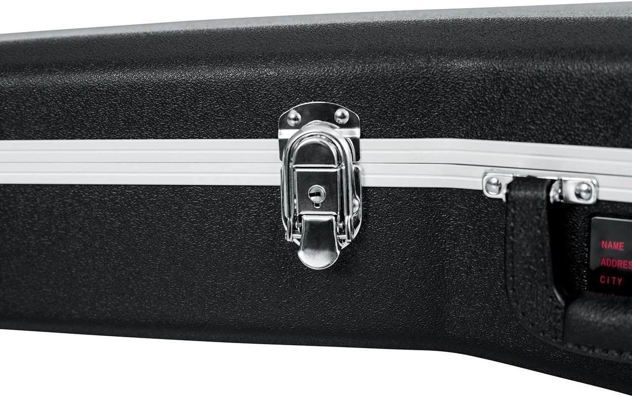 Gator Cases GC-DEEP BOWL Deluxe ABS Molded Case for Acoustic Guitars; Fits Ovation Style Deep Contour Acoustic Guitars