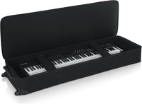 Thumbnail for Gator Cases GK-76 Lightweight Keyboard Case with Pull Handle and Wheels; Fits 76-Note Keyboards