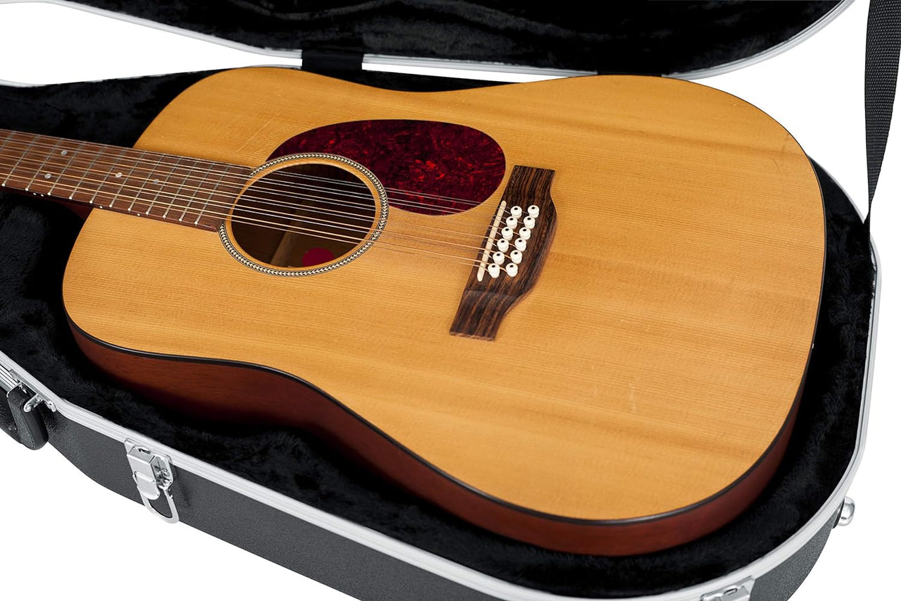Gator Cases GC-DEEP BOWL Deluxe ABS Molded Case for Acoustic Guitars; Fits Ovation Style Deep Contour Acoustic Guitars
