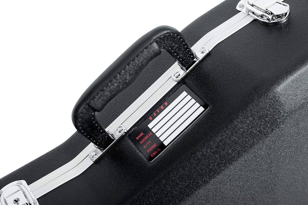 Gator Cases GC-DEEP BOWL Deluxe ABS Molded Case for Acoustic Guitars; Fits Ovation Style Deep Contour Acoustic Guitars