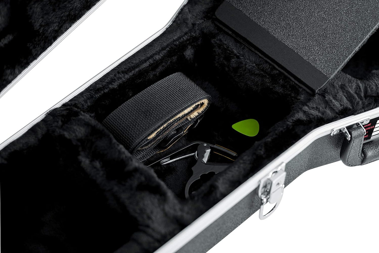 Gator Cases GC-DEEP BOWL Deluxe ABS Molded Case for Acoustic Guitars; Fits Ovation Style Deep Contour Acoustic Guitars