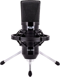 Thumbnail for CAD Audio GXL1800 Large Format Side Address Condenser Microphone- Perfect for Studio, Podcasting & Streaming, Black