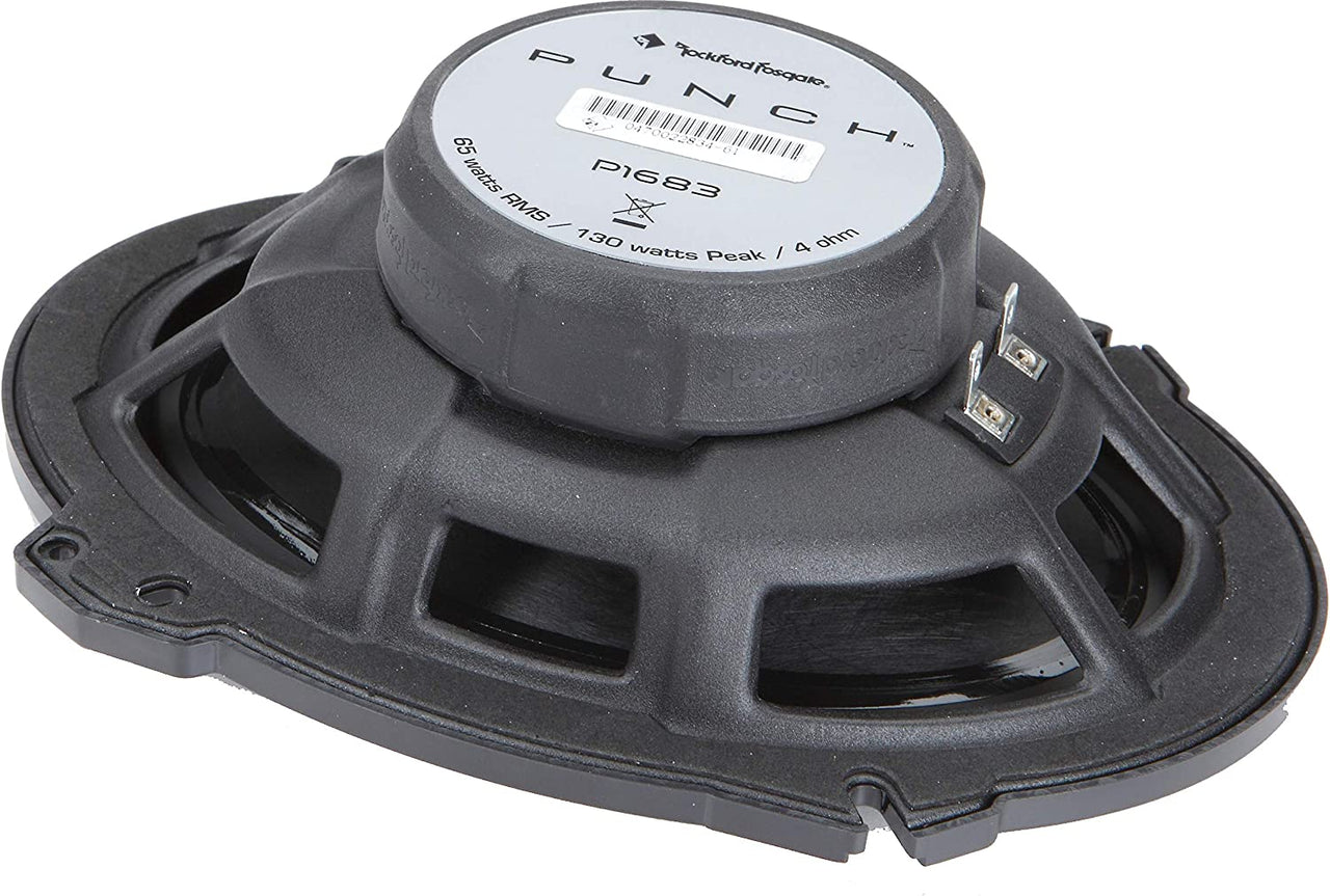 Rockford Fosgate P1683 260W Peak (130W RMS) 6" x 8" Punch Series 3-way Full Range Coaxial Speakers