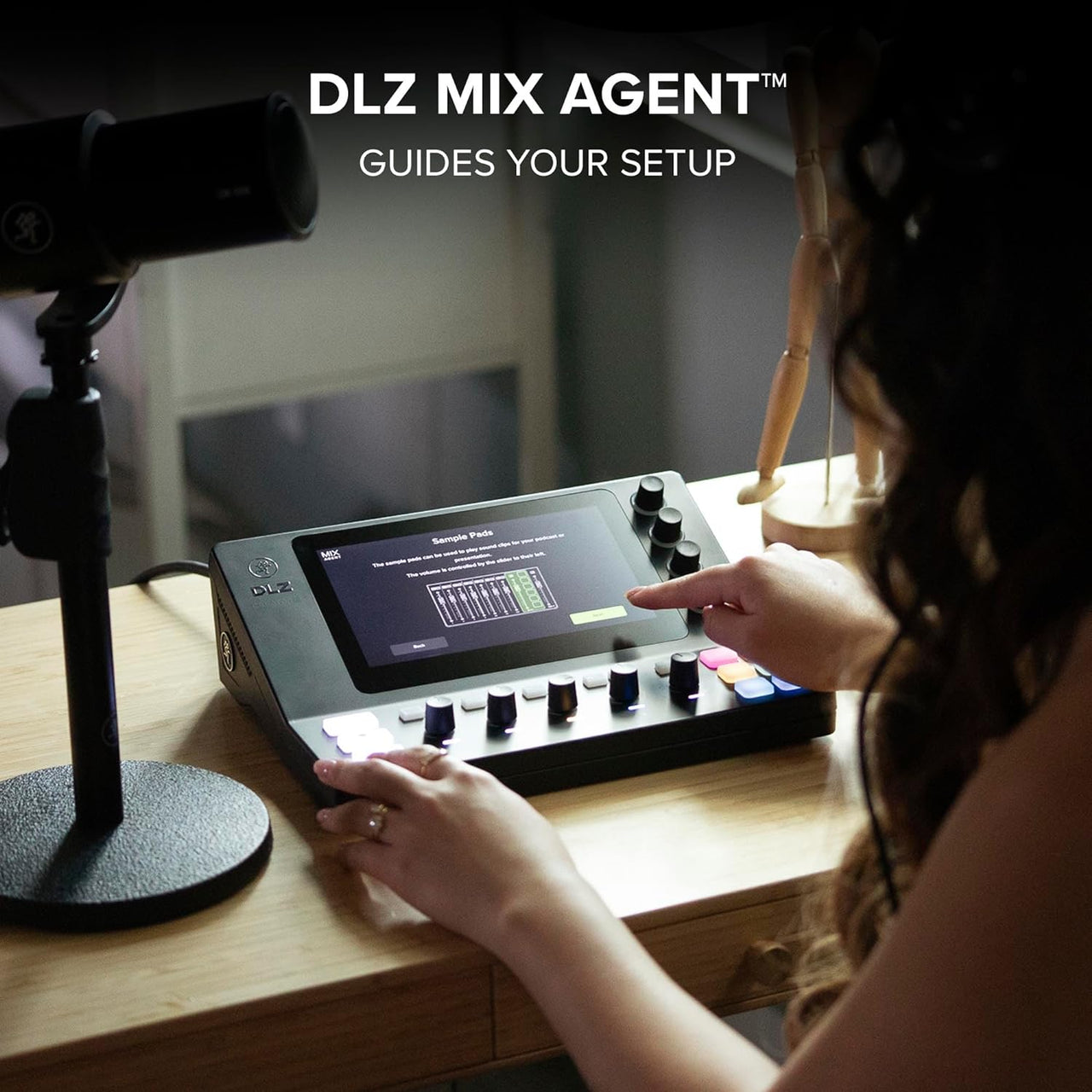 Mackie DLZ Creator XS Adaptive Digital Mixer for Podcasting, Streaming and YouTube with User Modes, Mix Agent Technology, Auto Mix, Onyx80 Mic Preamps