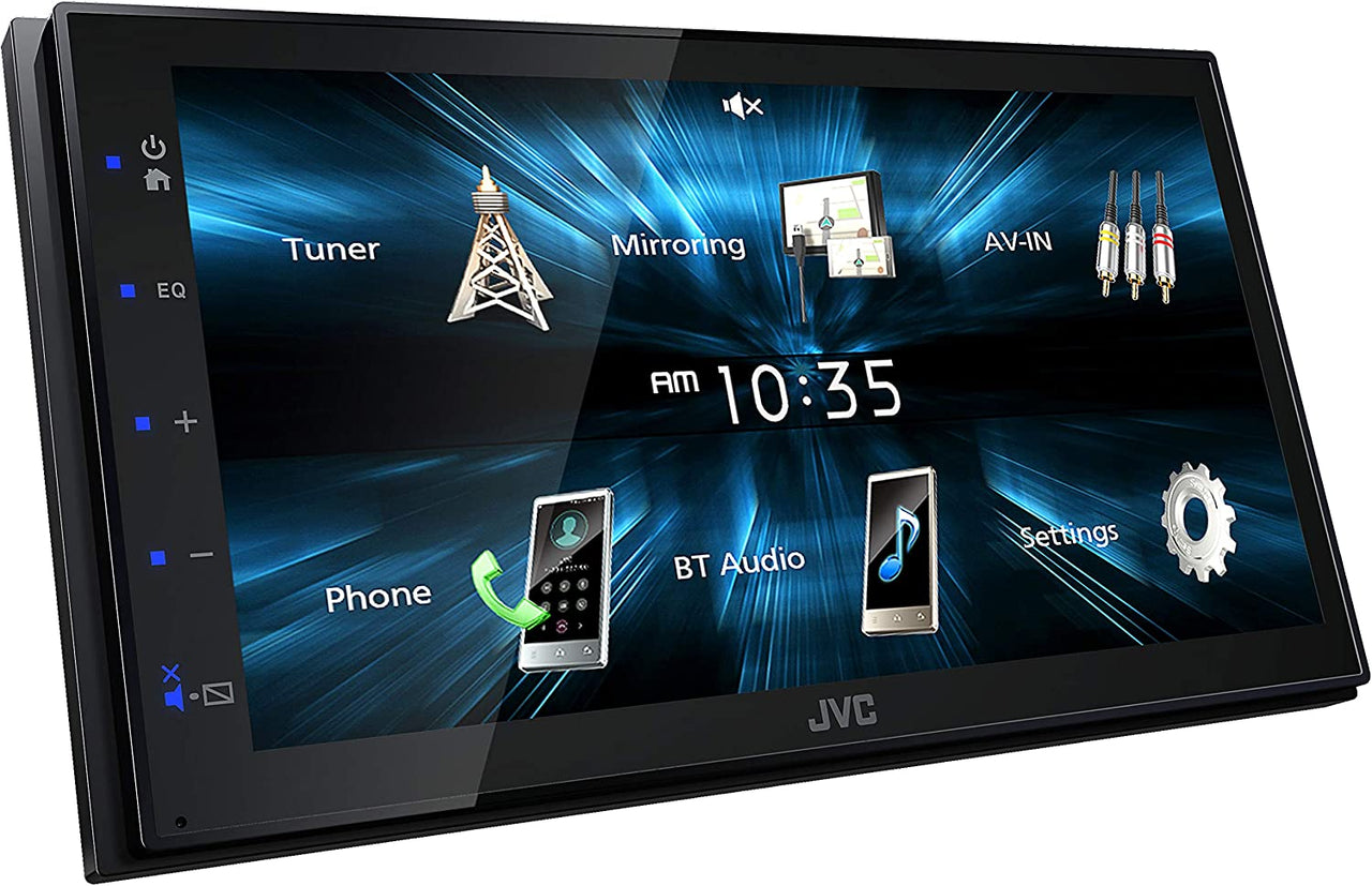 JVC KW-M180BT Bluetooth Car Stereo Receiver with USB Port 6.75" Display Radio MP3 Player Double DIN + Absolute CAM600 Camera