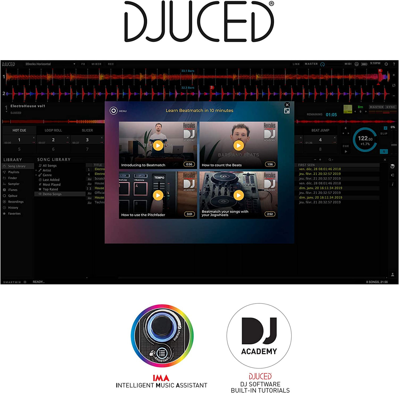 Hercules DJLearning Kit Complete DJ System for Beginners