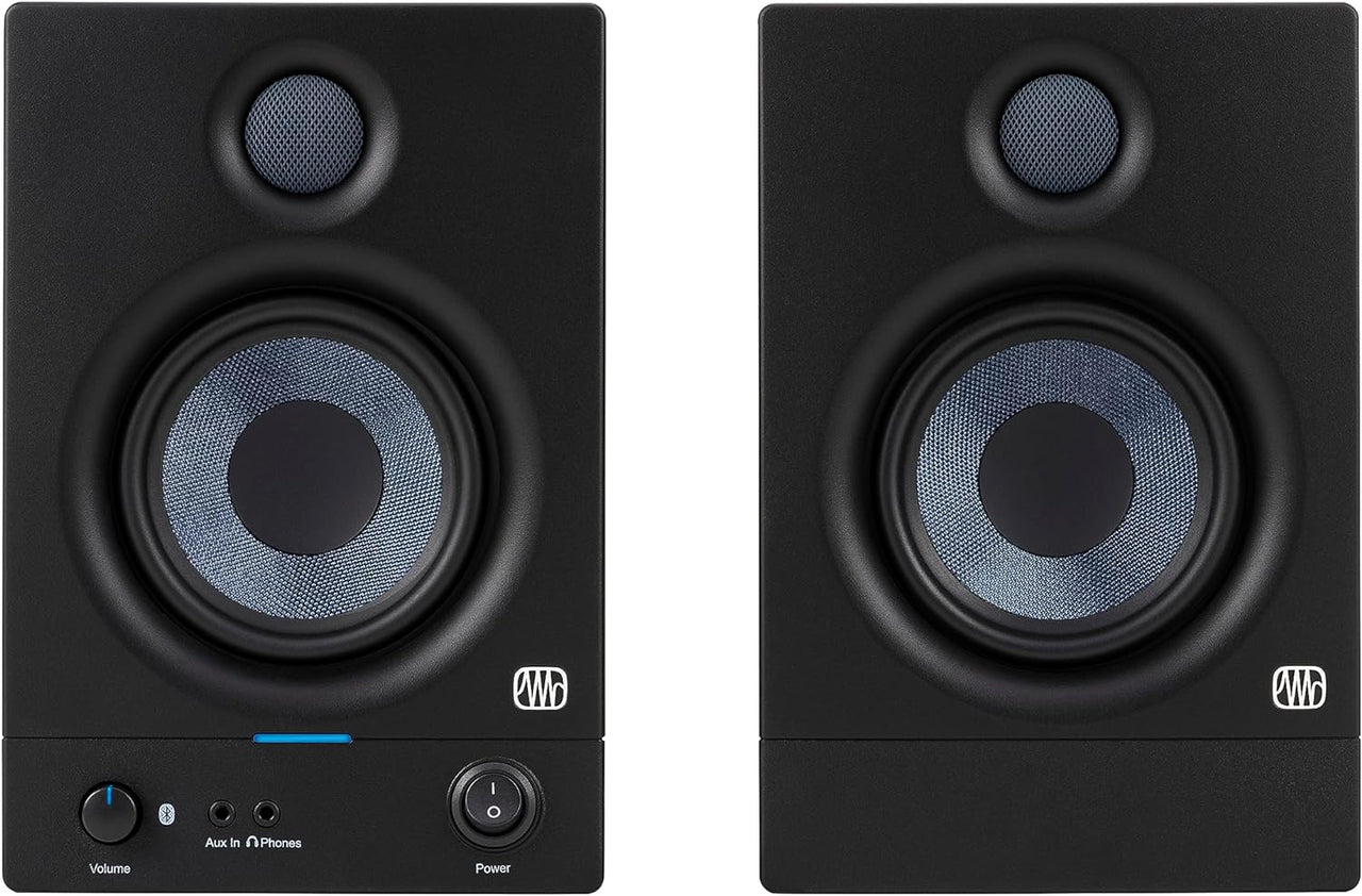 PreSonus Eris 4.5BT Bluetooth Studio Monitors, Pair — 4.5" Powered, Active Monitor Speakers for Near Field Music Production, Audio Mixing & Recording