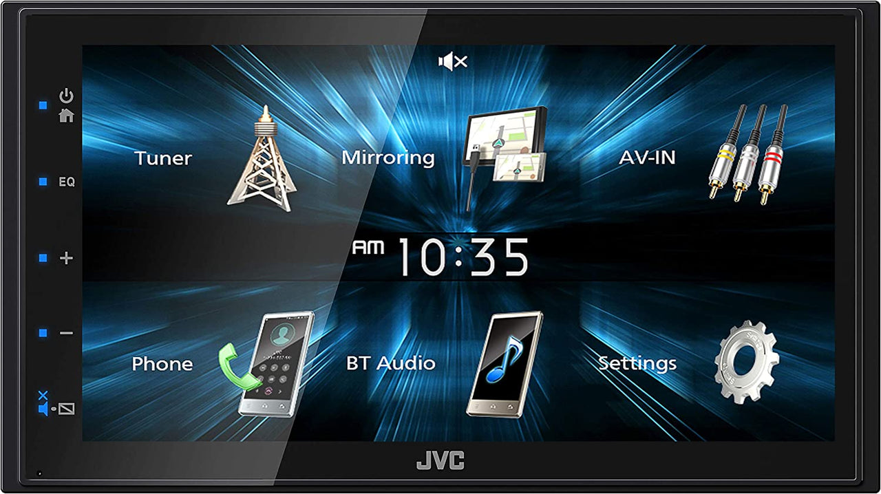 JVC KW-M180BT  Receiver with USB Port 6.75" Touchscreen Display AM/FM Radio MP3