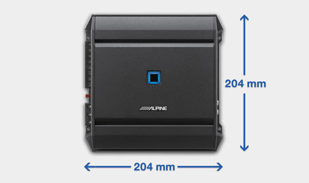 Alpine S-A32F 320W RMS 4-Channel Class D Car Amplifier +  8 Gauge Amplifier Kit