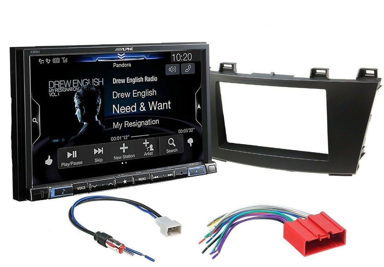 Alpine X308U 8" Navigation, Apple CarPlay & Android Car Radio Stereo + install Kit for 2012-2015 Mazda 5