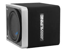 Alpine S-SB10V 10" Vented Loaded Halo Enclosure with Alpine KTA-30MW Mono and KTA-30FW 4-Channel Weather Resistant Amplifiers
