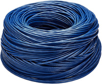 Thumbnail for 1000' Cat6 Ethernet Blue Bulk Network Cable 23AWG 600Mhz UL Bare Solid Copper Wire UTP 1000' Blue