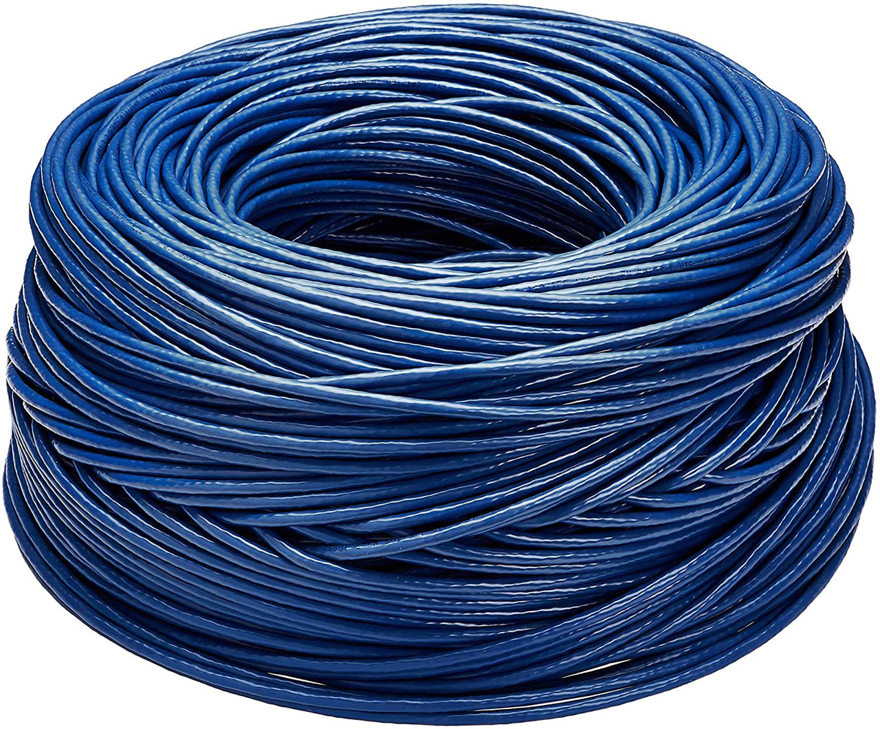 Patron 500' Cat6 Ethernet Blue Bulk Network Cable 23AWG 600Mhz UL Bare Solid Copper Wire UTP 500' Blue