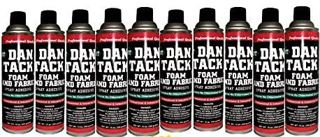 10 Dan Tack 2012 foam & fabric spray glue adhesive Can 12Oz