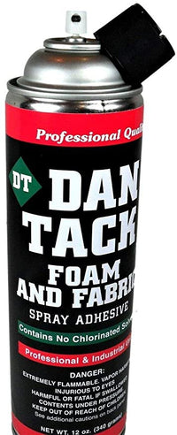 Thumbnail for 2 Dan Tack 2012 12 oz professional quality foam & fabric spray glue adhesive Can