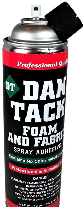 2 Dan Tack 2012 professional quality foam & fabric spray glue adhesive Can 12 oz