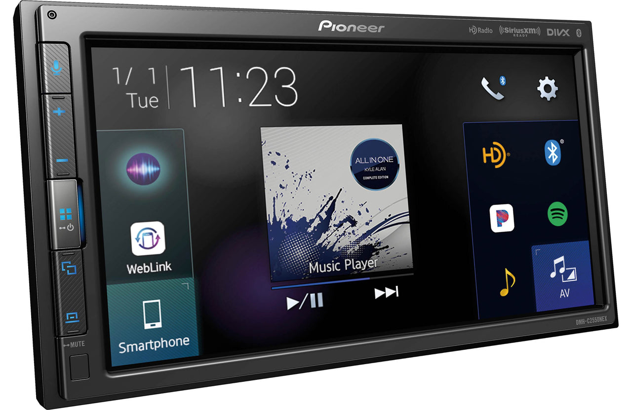 PIONEER DMH-C2550NEX Alexa Android Auto Apple CarPlay Bluetooth HD Radio SiriusXM