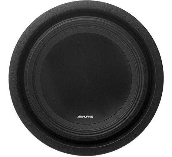 Alpine SWT-10S2 Car Stereo<br/>1000W Peak 10" SWT Series Single 2-ohm Shallow Mount Subwoofer