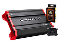 Thumbnail for Crunch Ground Pounder GP-2500.1 2500W Max Monoblock Subwoofer Class AB 2500 Watts Car Amplifier with Absolute Magnet Phone Holder Bundle