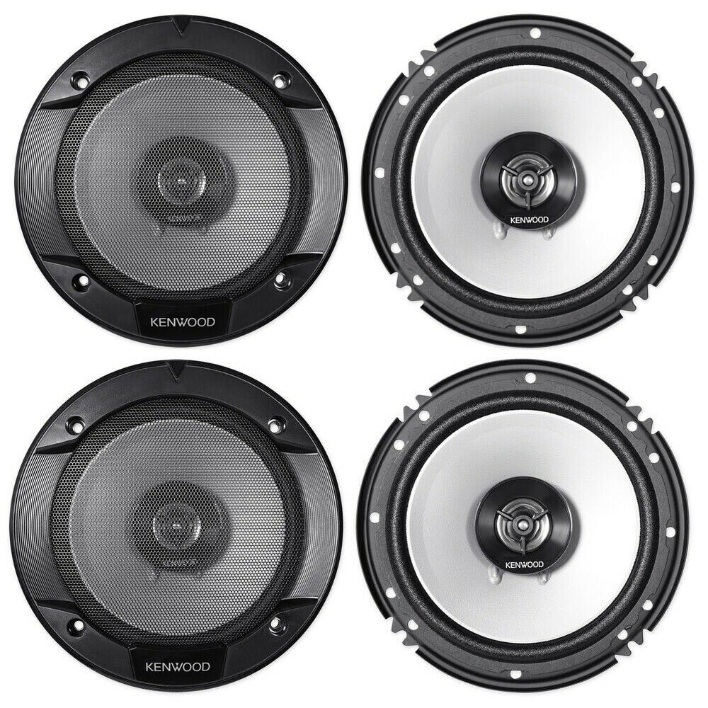 4 X KENWOOD KFC-1666S 6.5" 600 Watts 2-Way Car Audio Speakers 6-1/2" (2 PAIRS)