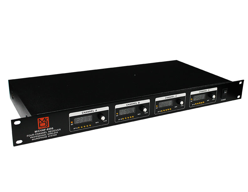 2 MR DJ MICVHF-8500 4  Channel Handheld Wireless Microphone PA/DJ/KTV/Karaoke