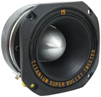 Thumbnail for 2 MR DJ HDT1000B 4-Inch Titanium Horn Bullet High Compression Tweeter for Car, Van, ATV, UTV, Marine, Boat, Motorcycle, Motorsports, and Competition