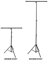 Thumbnail for 2 MR DJ LS-100 Pro DJ Lighting Tripod & T-Bar Portable Light Stand Bundle