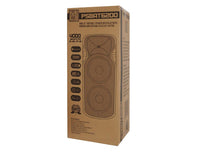 Thumbnail for Mr Dj PSBAT6200 <br/>Dual 15-Inch 4000 Watt Max Power 3 Way Party Speaker with Built-In Bluetooth & Rechargeable Battery