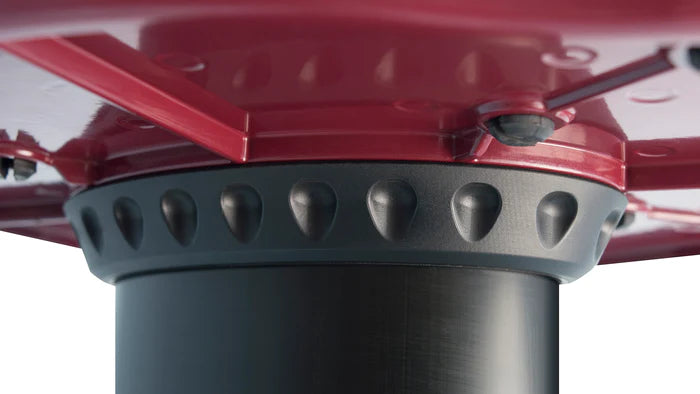 Ultimate Support MS-90-36R MS Series Professional Column Studio Monitor Stands with Non-marring Decoupling Pads and Three Internal Channels - 36"/Red