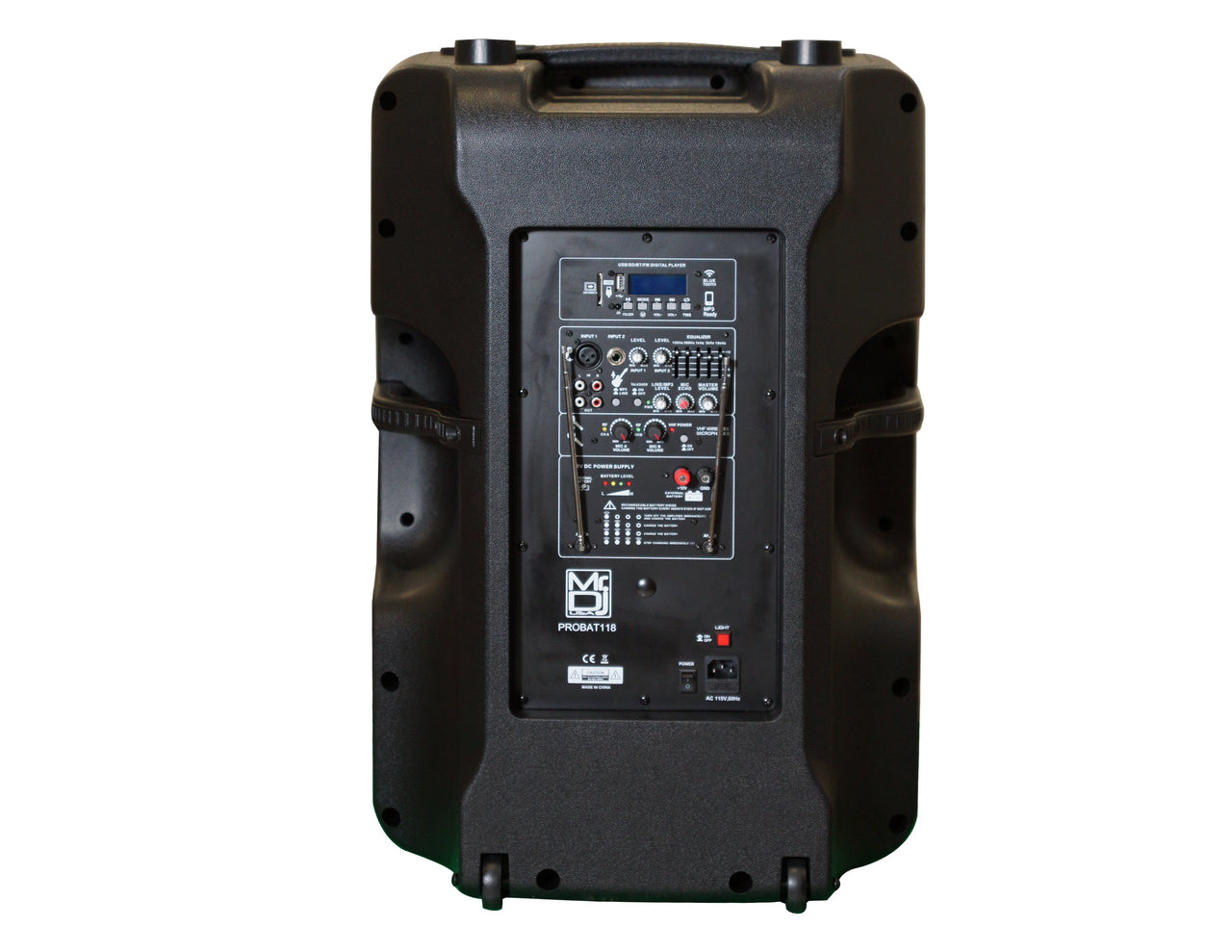 18" PA DJ 4000W Power Active Speaker Battery/Bluetooth/Amplifier/SD/USB/FM