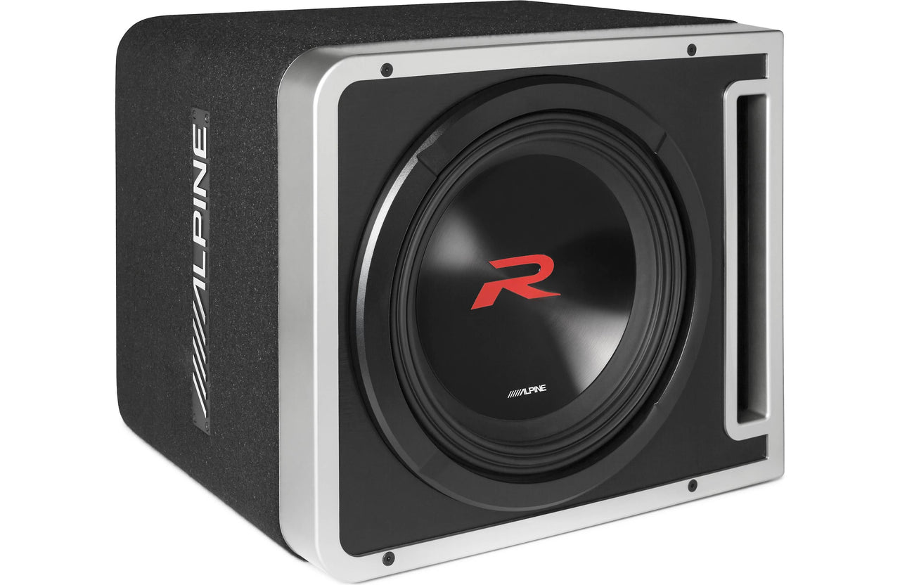 Alpine R2-SB12V-BNDL R2-SB12V 12" Enclosure S-A60M Amplifier RUX-KNOB.2 Remote