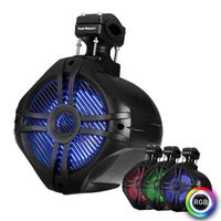 Thumbnail for Power Acoustik MWT-80BL 8″ Marine Wake Tower Speakers with RGB LED Lights