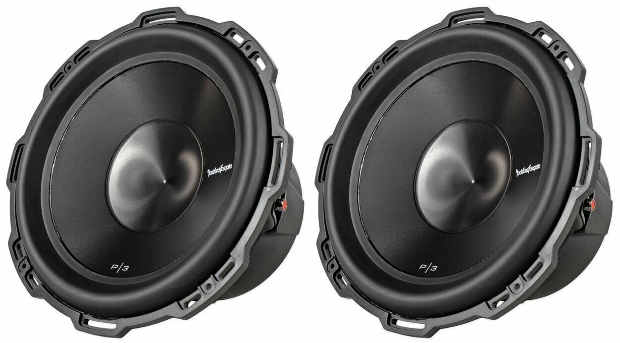 2 Rockford Fosgate Punch P3D4-15  Punch P3 15" car subwoofer with dual 4-ohm voice coils 1200-Watt