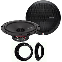 Thumbnail for For Harley Touring Rockford Prime R1675X2 Speaker Package & American Terminal Speaker Adapter Install Kit Stereo Radio