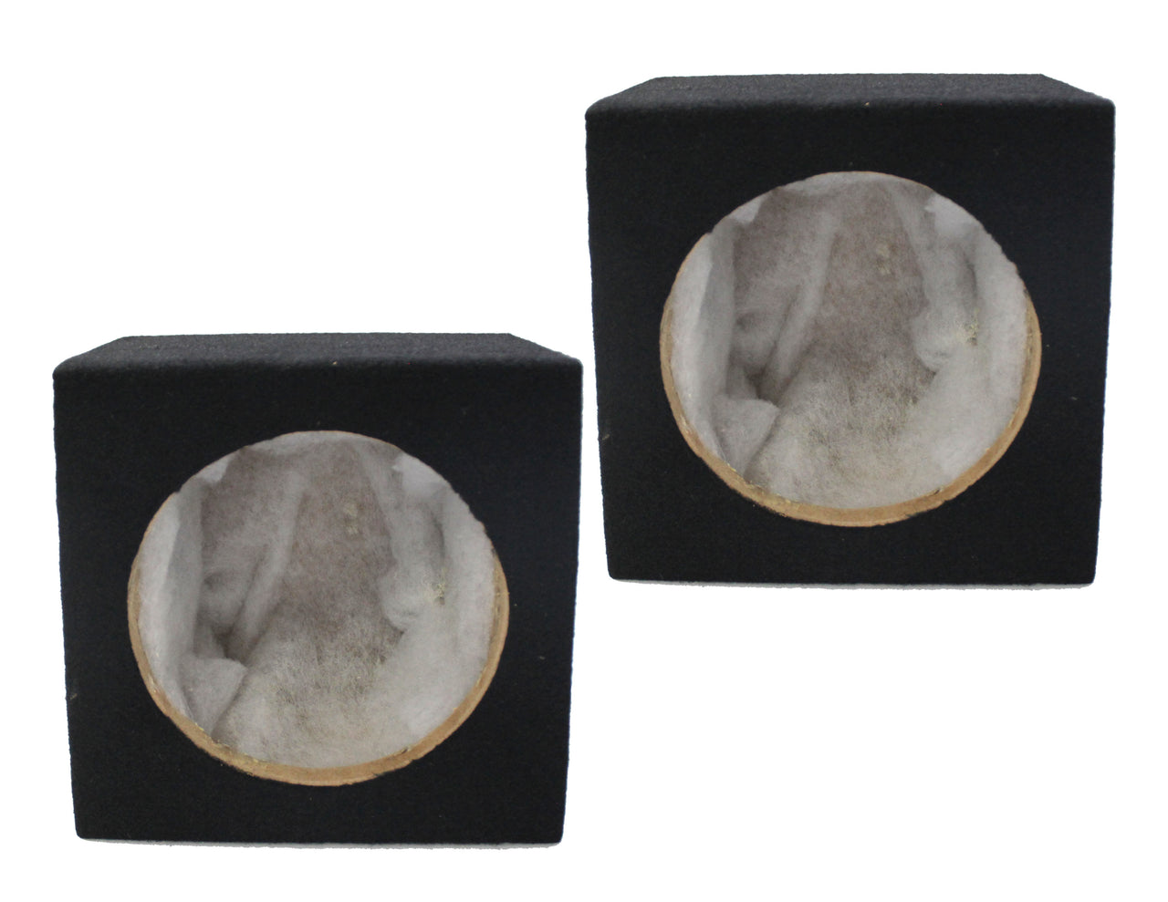 Absolute USA SQ6.5PKB 6.5" Square Empty Box Speakers, Set of Two (Black)