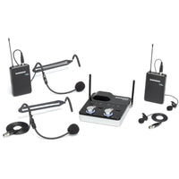 Thumbnail for Samson SWC288MPR-D 288m Presentation Dual-Channel Wireless Lavalier & Headset Microphone System