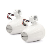 Thumbnail for Soundstream WTS-6W Pair (2) Water-Resistant Gloss White 6.5” Wake Tower Speakers