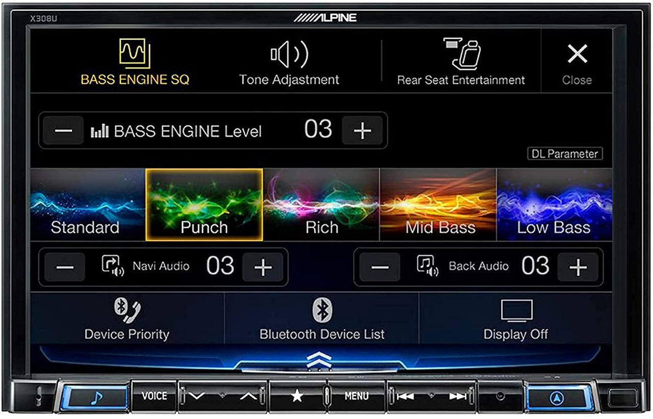 Alpine X308U In-dash Bluetooth 8" Touchscreen Built-in Navigation, Apple CarPlay, & Android Auto