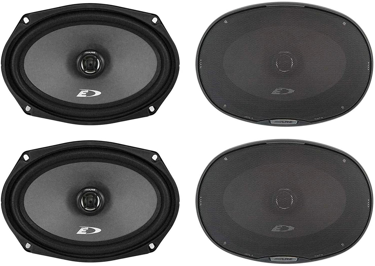 2 Pair Alpine SXE-6926S 280w MAX, 45W RMS6 x 9" 2-Way Coaxial Speakers