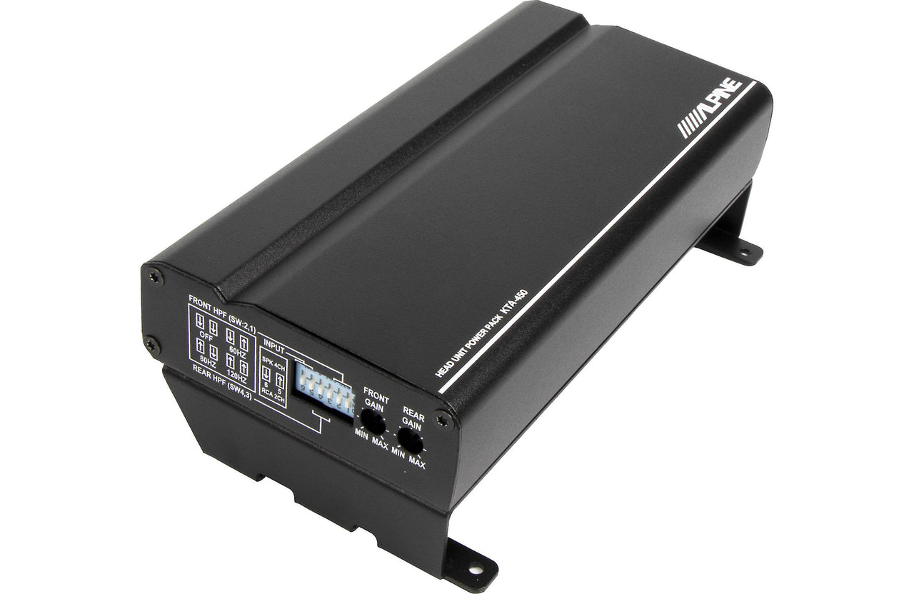ALPINE KTA-450 400w 4-Channel Car Amplifier Hideaway Amp Mounts Behind iLX-W670